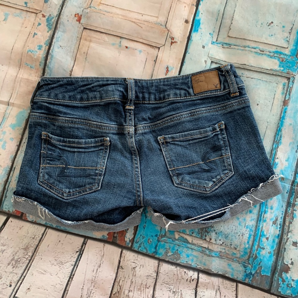 AEO denim shorts